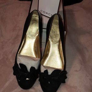 NEW black Coach flats